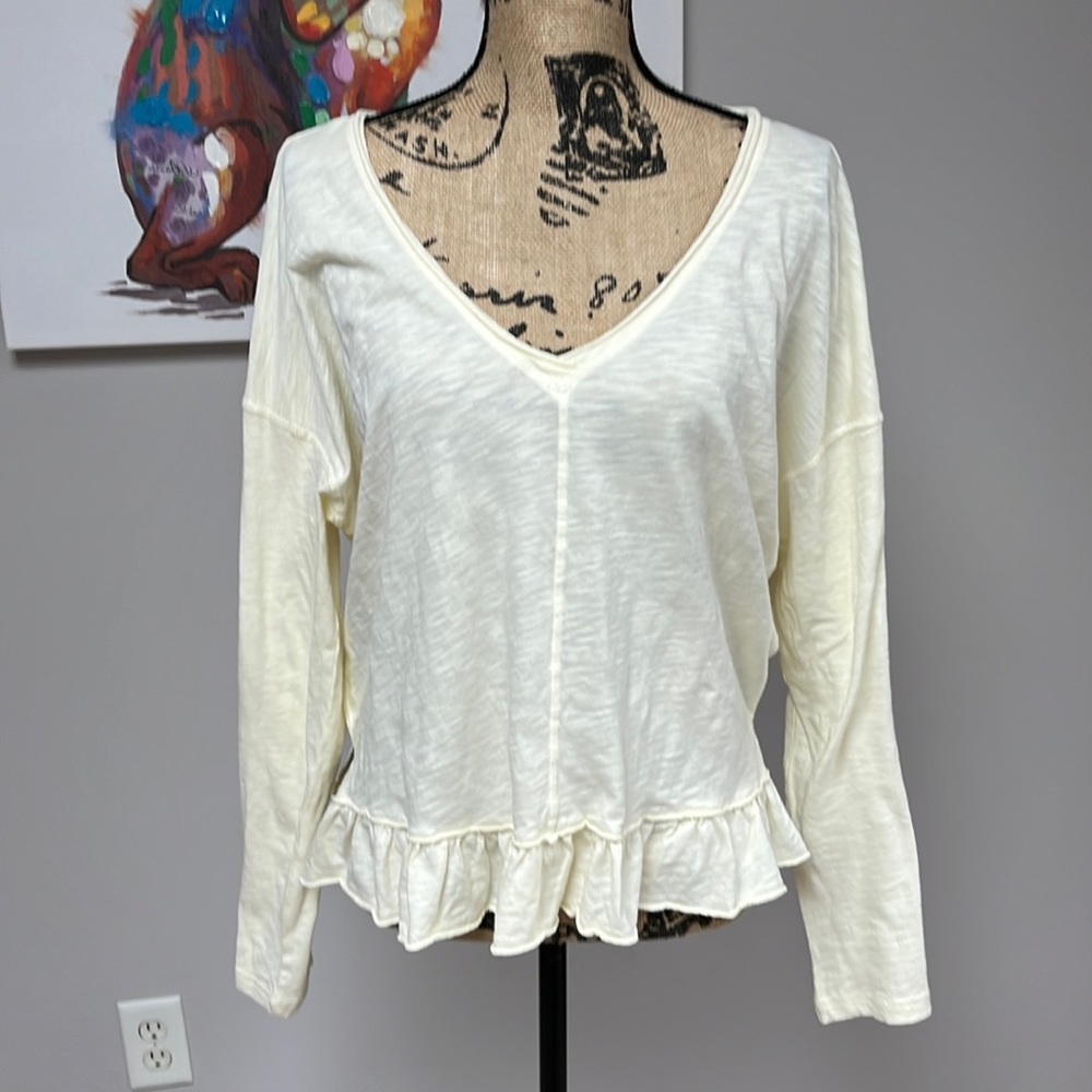 Anthropology Pilcro top.  Size medium